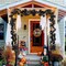 2PCS Black Maple Leaf Garland – 11.8FT Artificial Halloween Hanging Vines, Fall Leaves Decor for Thanksgiving, Wedding, Party, Fireplace, Door & Wall Decoration